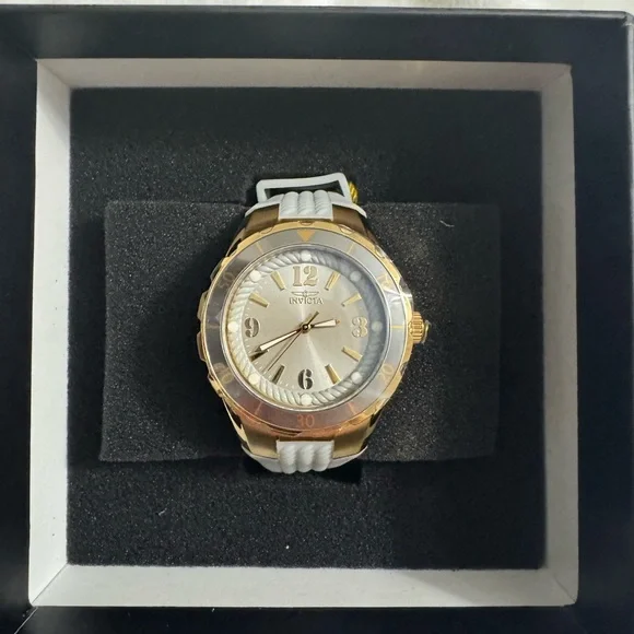 Invicta Angel Halo Women’s Watch 38mm Gray and Gold (17483) - Picture 2 of 7